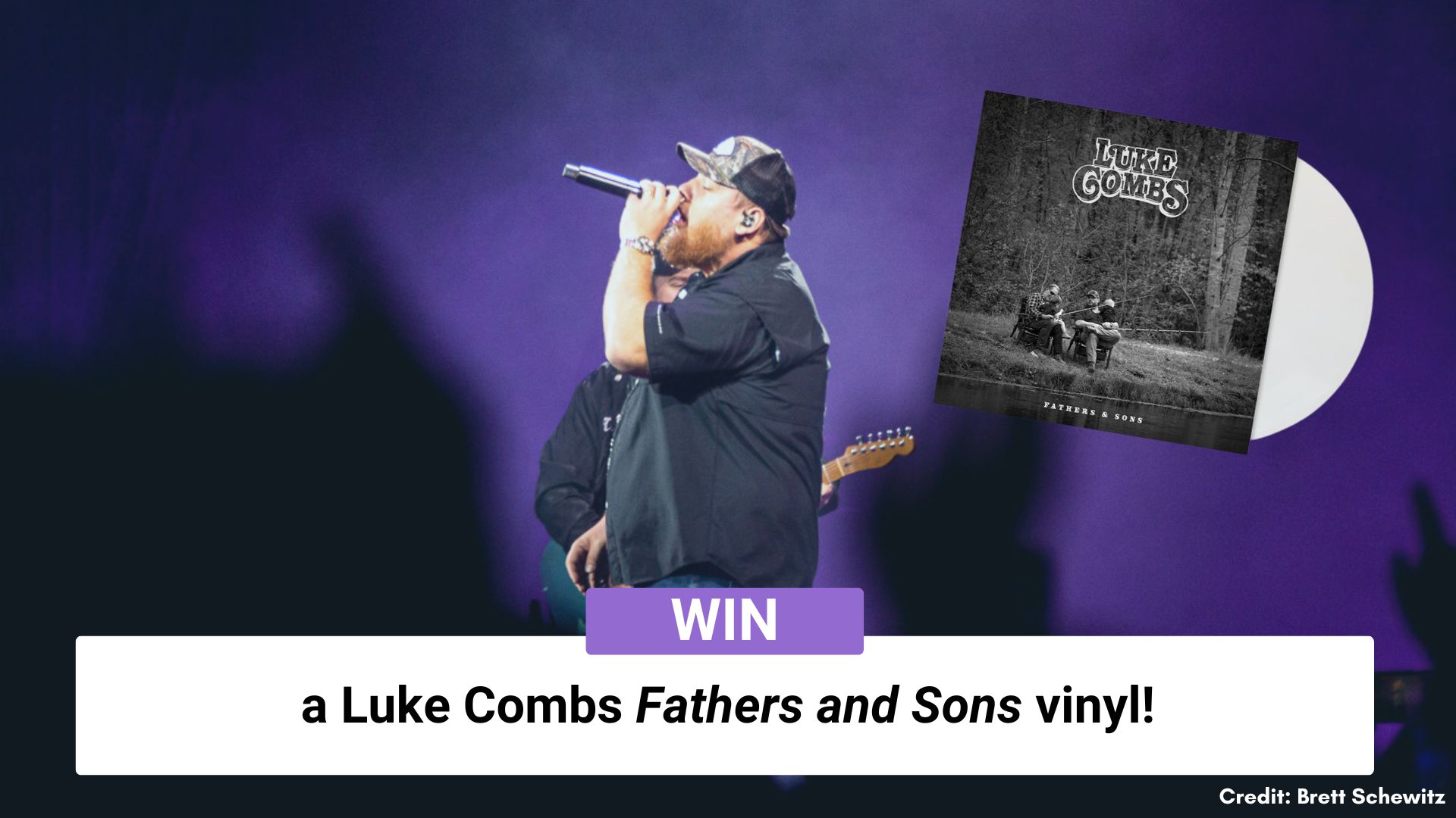 Win a Luke Combs 'Fathers and Sons' vinyl!