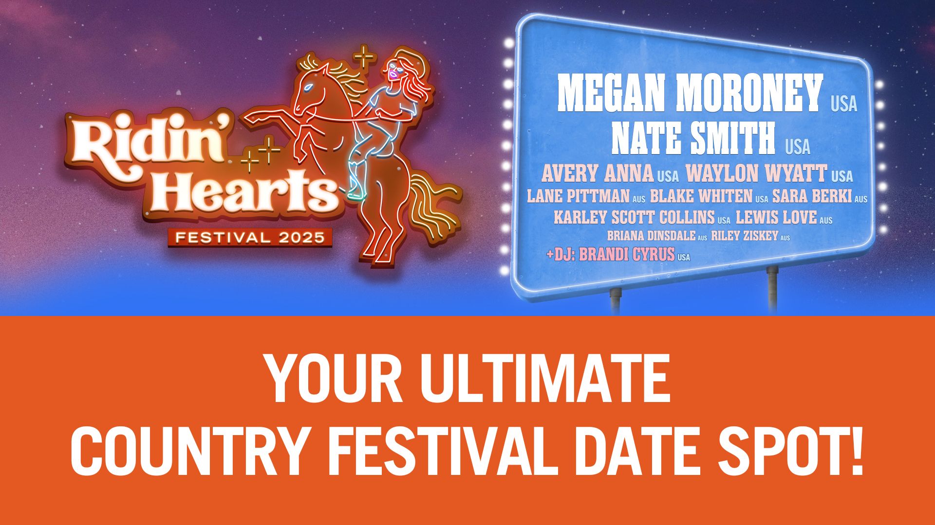 Ridin' Hearts Festival x Howdy | Win a double pass!