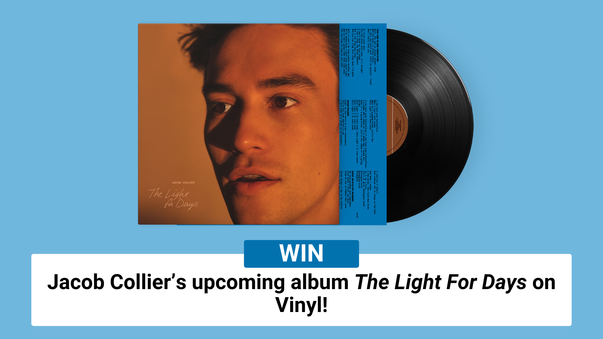 Win a Jacob Collier The Light For Days vinyl!
